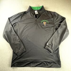 Champion Marshall University MU Thundering Herd Quarter Zip Pullover Black Green
